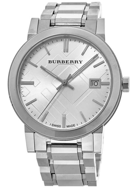 Burberry Large Check Silver Dial 38mm Men's Watch BU9000 